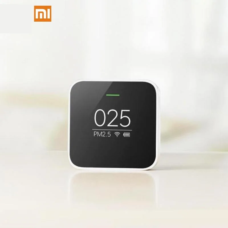 

Original Xiaomi Smart Air Quality PM2.5 Monitor Detector OLED Display Accurate Laser Sensor White Health Care APP Control