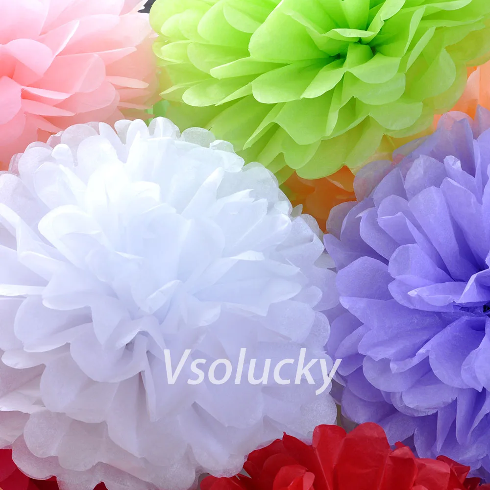15 см (6 дюймов) папиросная бумага Pom Poms цветы шар Новогодние украшения день