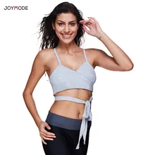 JOYMODE спортивная Quick dry крестообразная шнуровка спортивный бюстгальтер эластичная фитнес сжатия yoga бюстгальтер