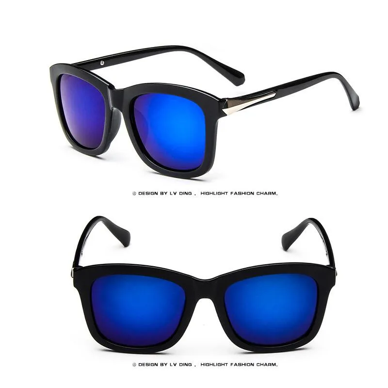 Retro Large Frame Sunglasses 2019 Luxury Brand Design Men's Women's Sunglasses Square Fashion Glasses Female Sunglasses UV400