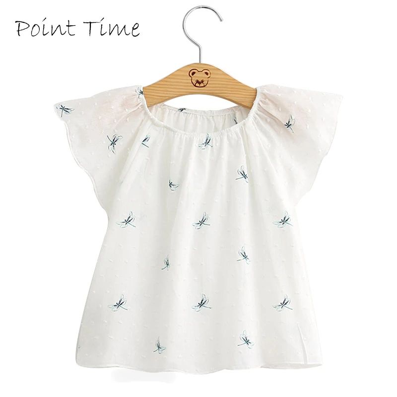 Letrista posibilidad A fondo Blusa informal con estampado de libélula para niñas, camisa blanca bonita  para bebés, 2019|blouse kids|girls lace blouseblouse children - AliExpress