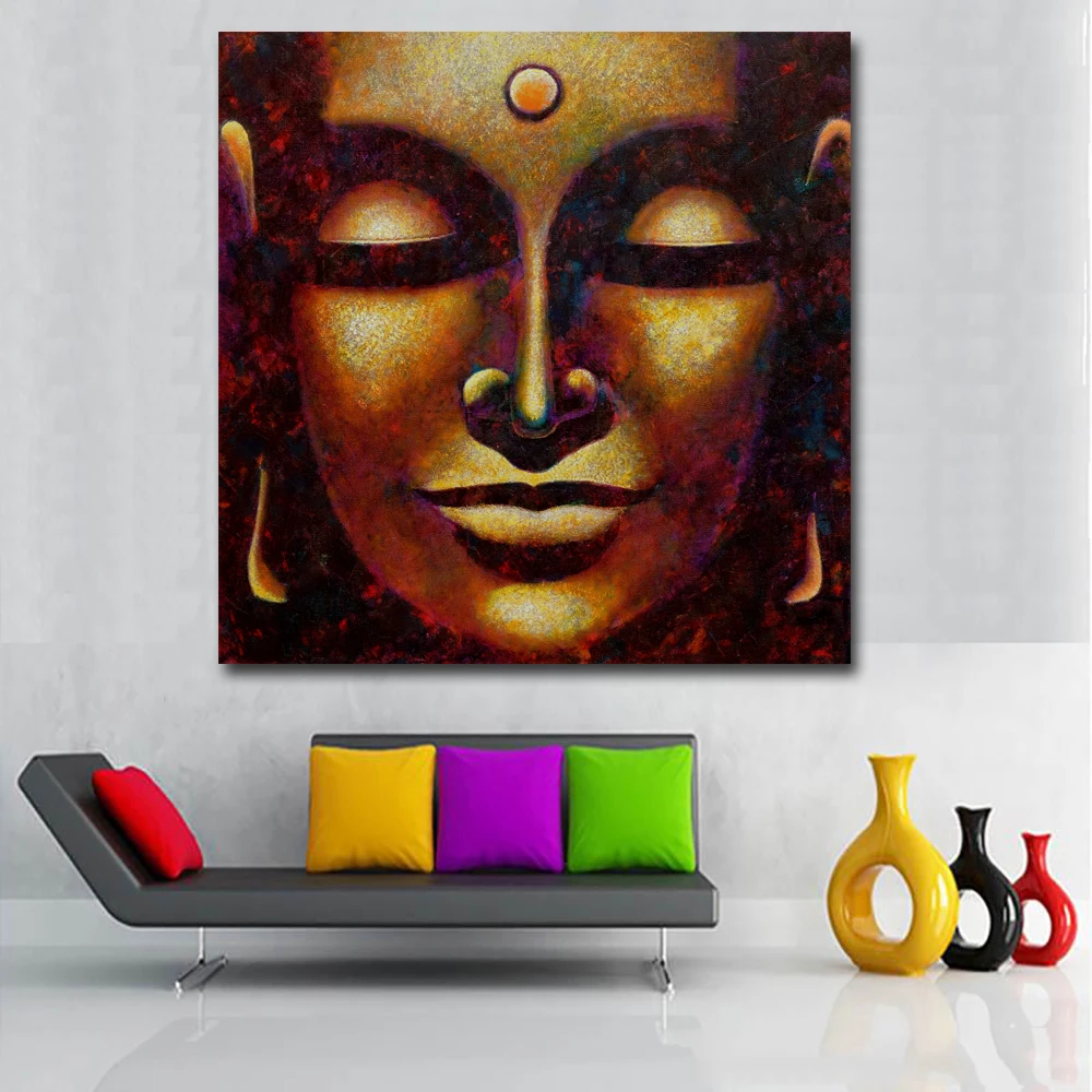 холсте голова