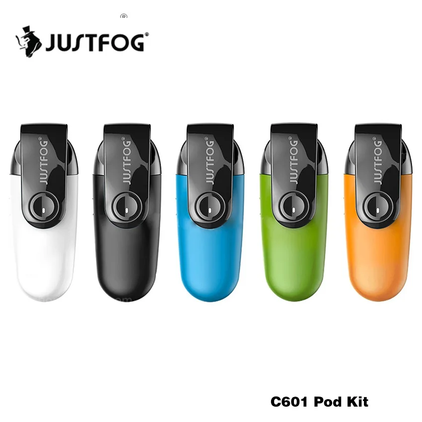 Оригинальный Justfog C601 Pod Starter Kit 650 светодиодный фонарь мА · ч Кнопка 1 7 мл танк