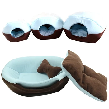 

Dual use chihuahua house kennel dog house cat litters dog bed Warm sleeping bag pet nest 3 colors