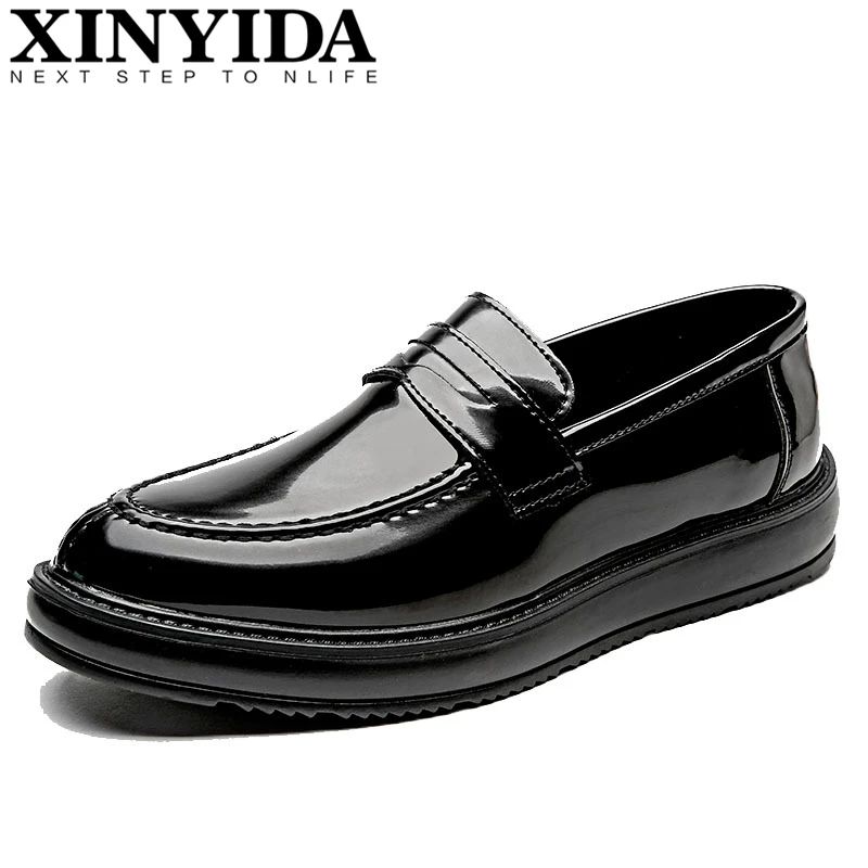 Korean Pointed Toe Men Loafers Leather Shoes Men�s Lace up