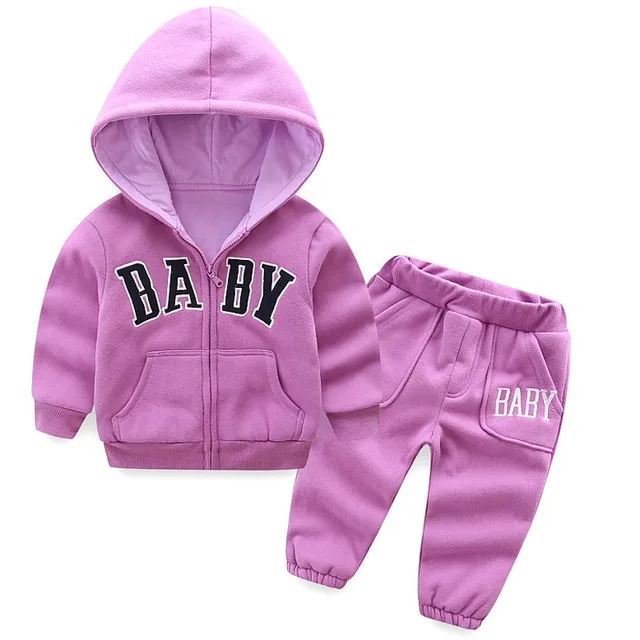 Aliexpress.com : Buy Baby Girls Autumn Hooded Coat+Pants 2pcs Set ...