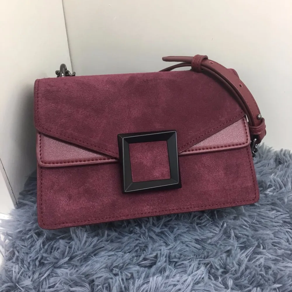 

2018 Autumn Winter Women Nubuck Leather Handbags Cover Messenger Shoulder Bags Messenger Bag Crossbody Big Brand Design Handbag