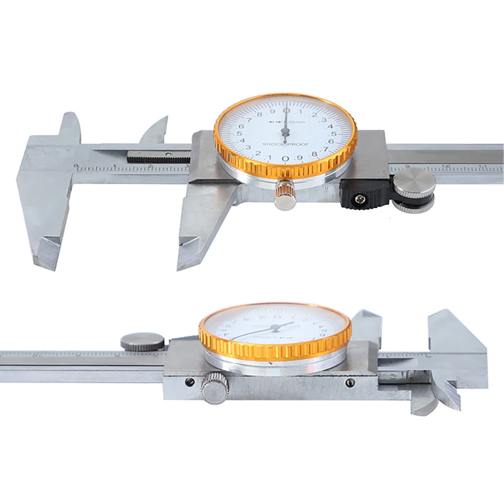  0-150mm Calipers High Precision Table Vernier Caliper with Watch Double-way Shock-proof Measuring G
