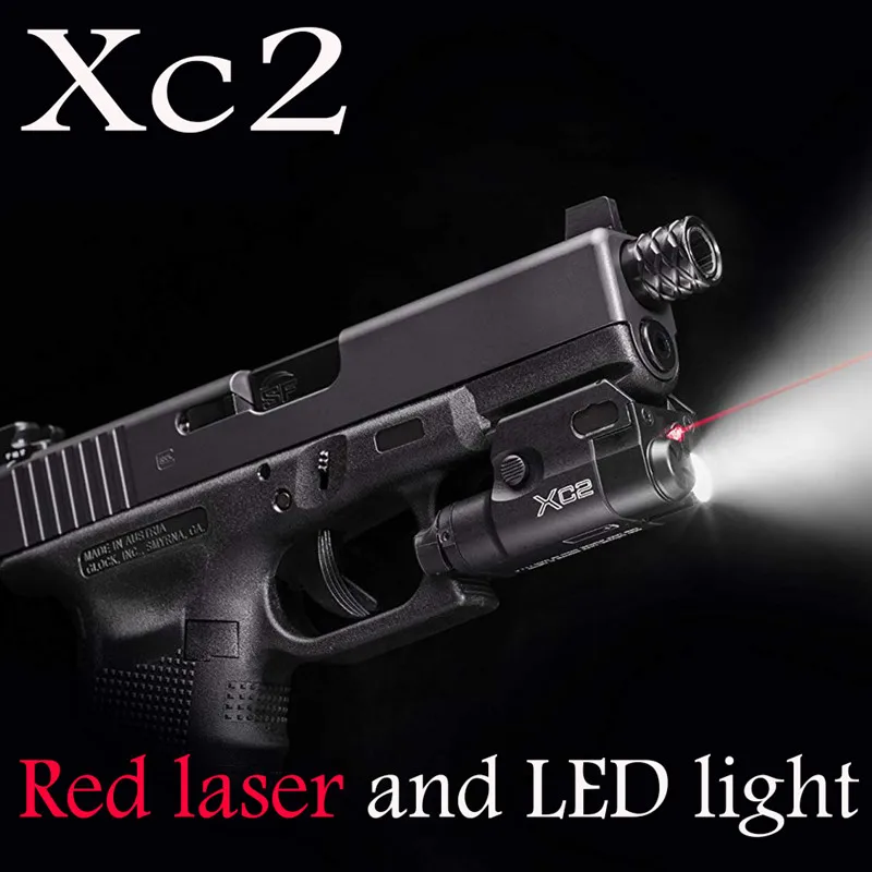 Lumens de Luz Branca à Prova Elemento Airsoft Tactical Ultra Red Dot Laser Compact Pistol Flashlight Combo Mini Led 200 d' Água Xc2 4 Esporte e Lazer