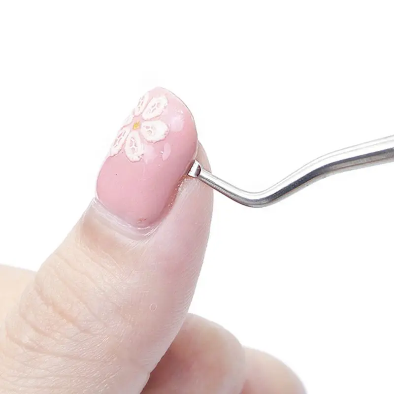 7 Style Dual End Ingrown Toenail File Spoon Nail Groove Correction Lifter Cleaner Cuticle Remover Pusher Pedicure Tool Foot Car