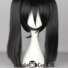 Kagerou Проект Enomoto Takane Ene черный парик актер косплей волос Хэллоуин база парик+ хвост