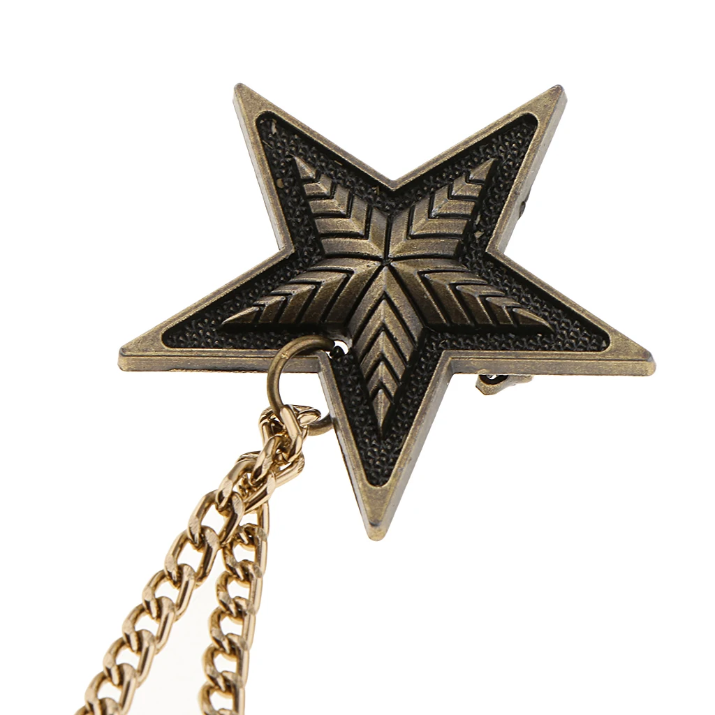 Women Mens Badge Military Medal Army Badges Pentagram Retro Brooch Pin 