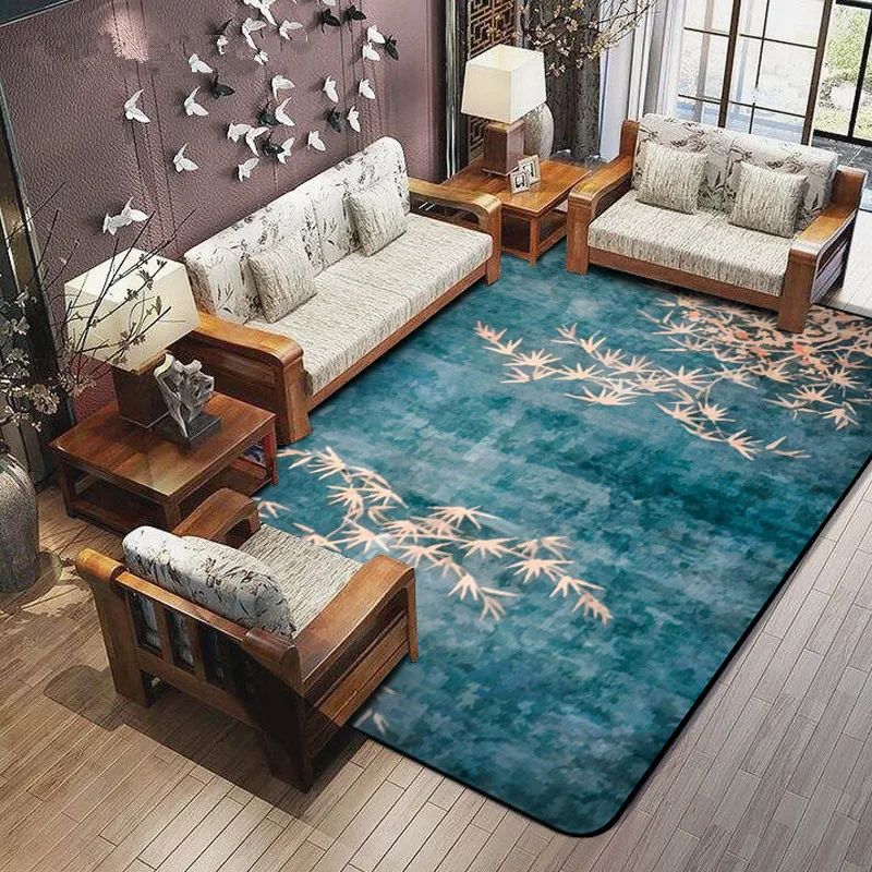Традиционные китайские Цветочные ковры для гостиной, шерсть, коврики для спальни, дивана, журнального столика, напольный коврик, ковер для спальни, кабинета