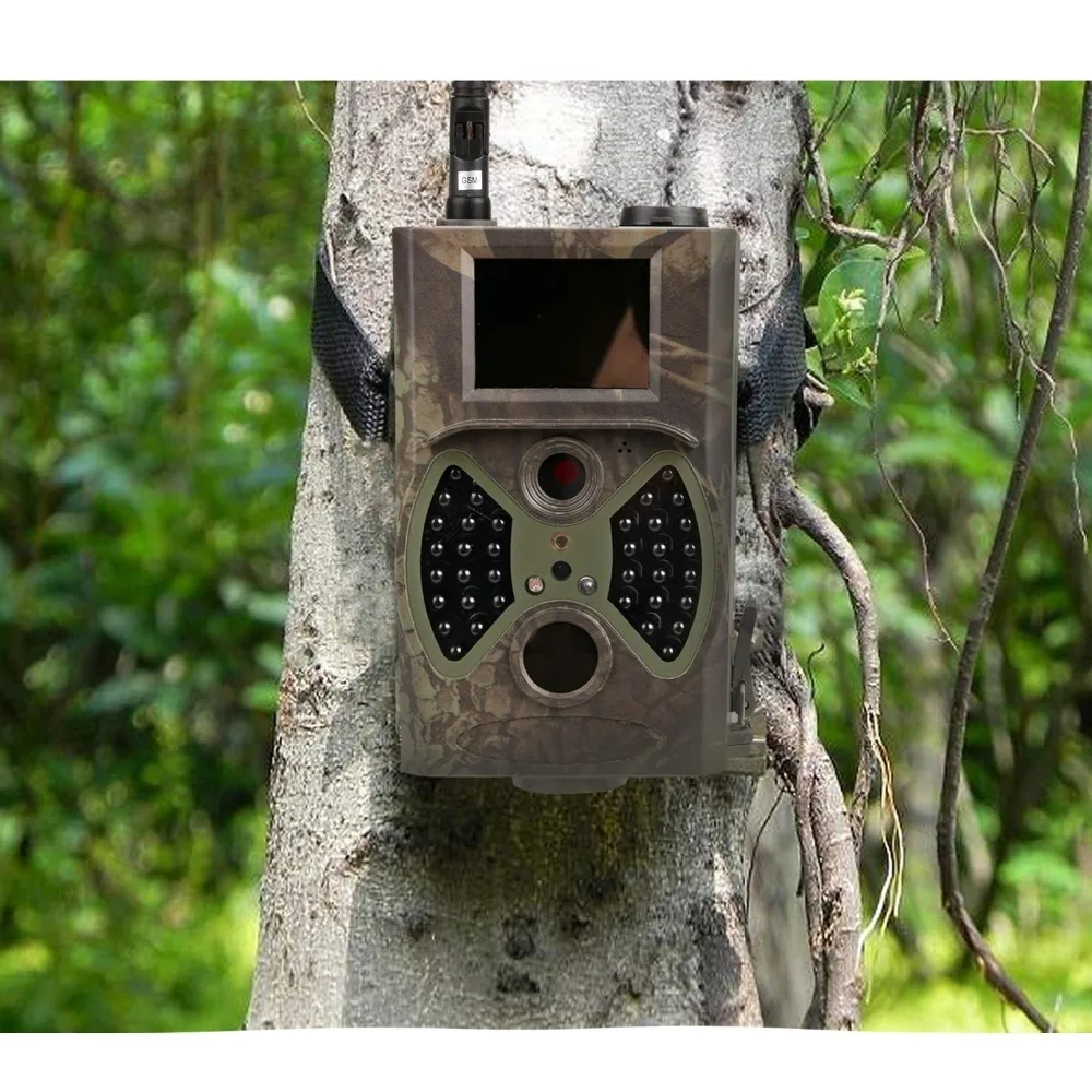 Trail camera 940nm черный IR без вспышки обнаружения движения фото-ловушки с MMS GPRS GSM Открытый водонепроницаемый охотничья видеокамера