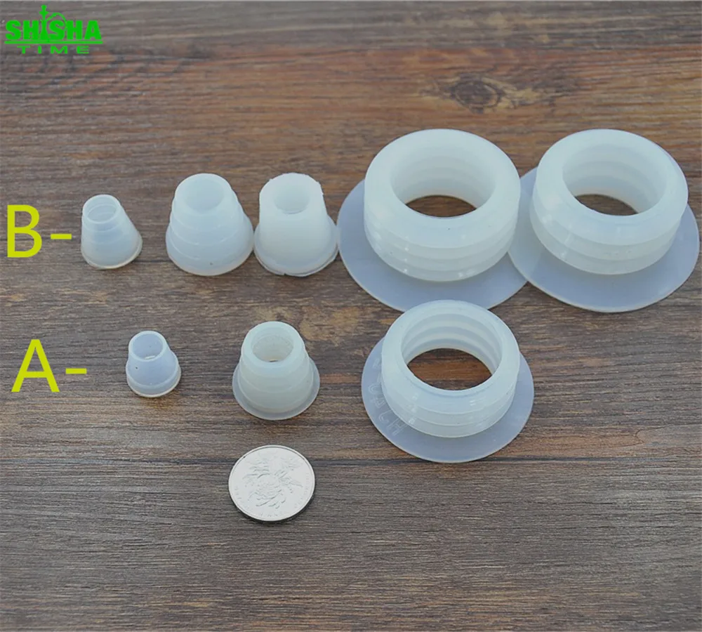 Buy 3pc/set Silicone Shisha Hookah Grommet Port Joint