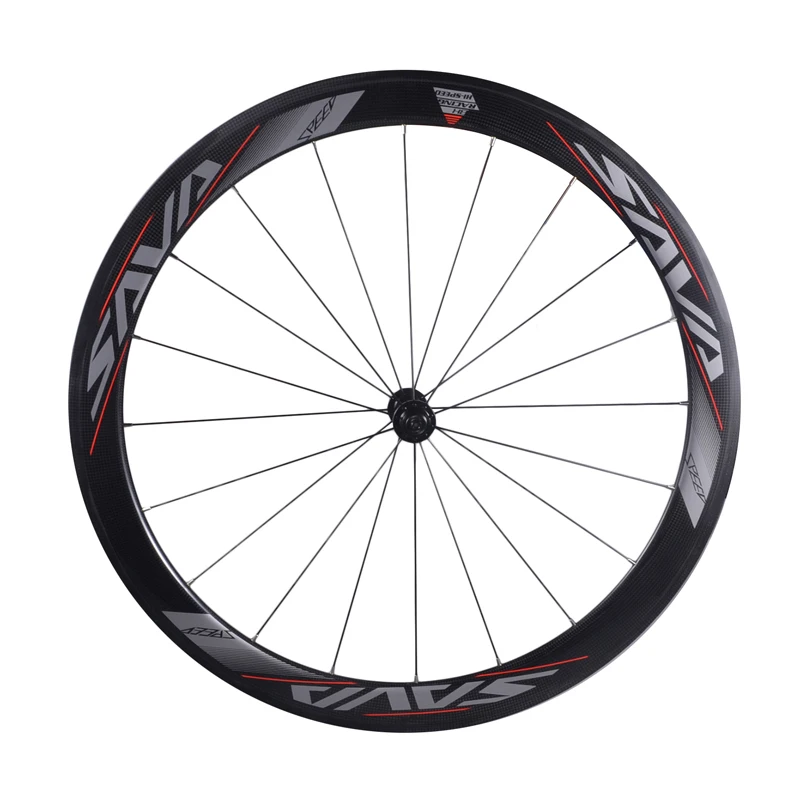 SAVA Ruote In Carbonio Ruote Della Bici Della Strada 700C Ruote di  Bicicletta Su Strada 50 millimetri Cerchio In Carbonio Wheelsets del  Carbonio Della Bici Della Strada Della Graffatrice Tipo 3K Ruote|wheelset