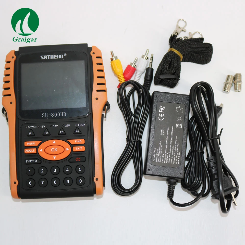 

SH-800HD HD DVB S2 USB2.0 HD Spectrum analyzer Digital Satellite Finder Sathero SH-800 Meter Digital 800 HD