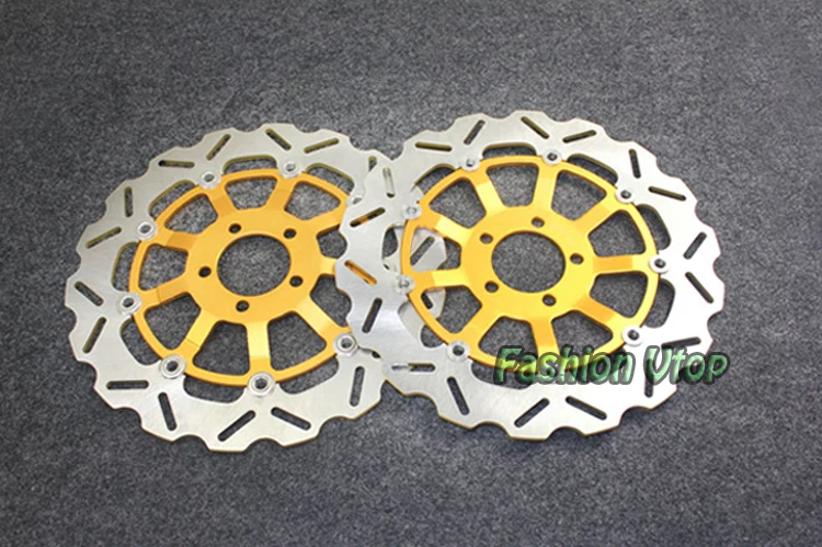 Gold Motorcycle Front Brake Disc Rotors For ZZR 1200 C1H/C2H 2002-2004 Universel