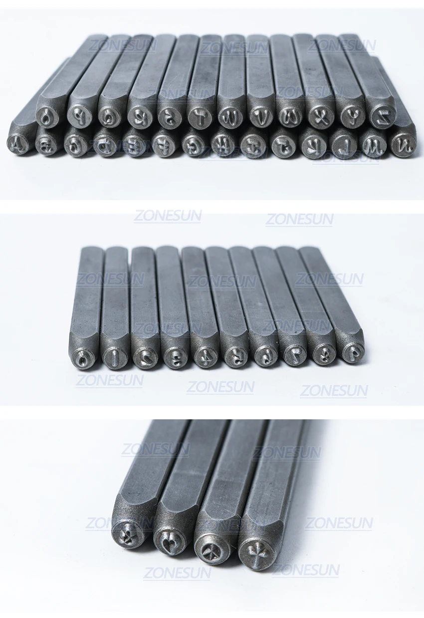 ZONESUN Jewelry Metal Stamps Alphabet Set A-Z Punch Die