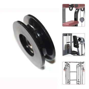 

4 pcs/Lot Wearproof Durable 50mm Diameter Nylon Bearing Pulley Wheel Cable Gym Universal Fitness Equipment
