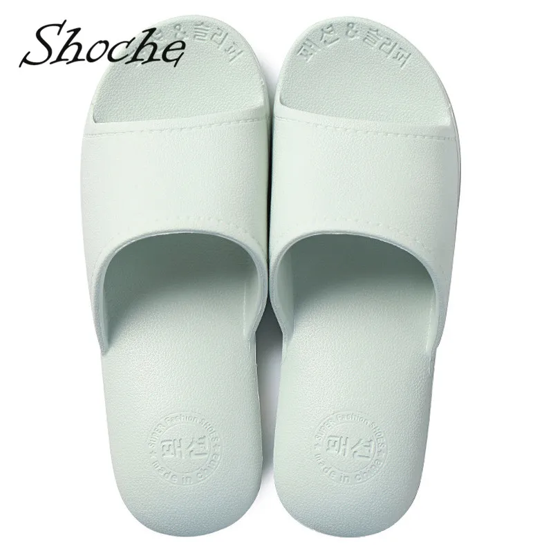 

Shoche House Casual Slipper Bath Shower Shoes Couple Famliy Slippers Flat Soft Femme Home Indoor Pantulas