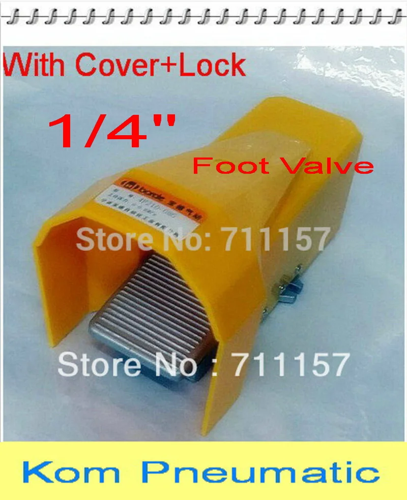 G1/4" Pneumatic Foot Valve 2 Position 5 Way Electrical Switch W/ Protective Air G1/4" Pneumatic Foot Valve 2 Position 5 Way Electrical Switch W/ Protective Air