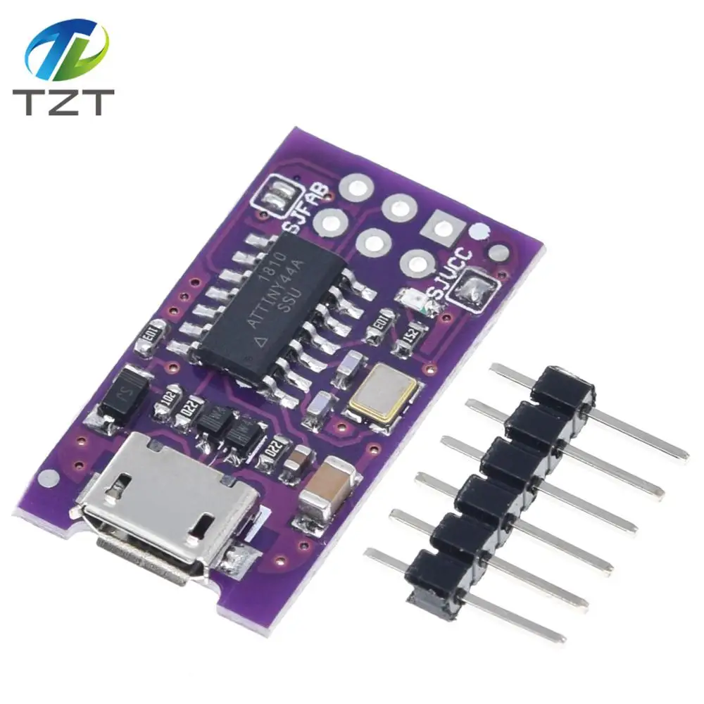 Миниатюрный программатор с Micro USB AVR ISP ATtiny44 ATTiny45 ATTiny85 модуль для IDE загрузчика