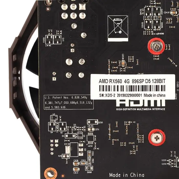RX560 4 ГБ GDDR5 128 бит PCI E 3 0 HDMI DisplayPort DVI D 896SPs настольные игровые графические карты для
