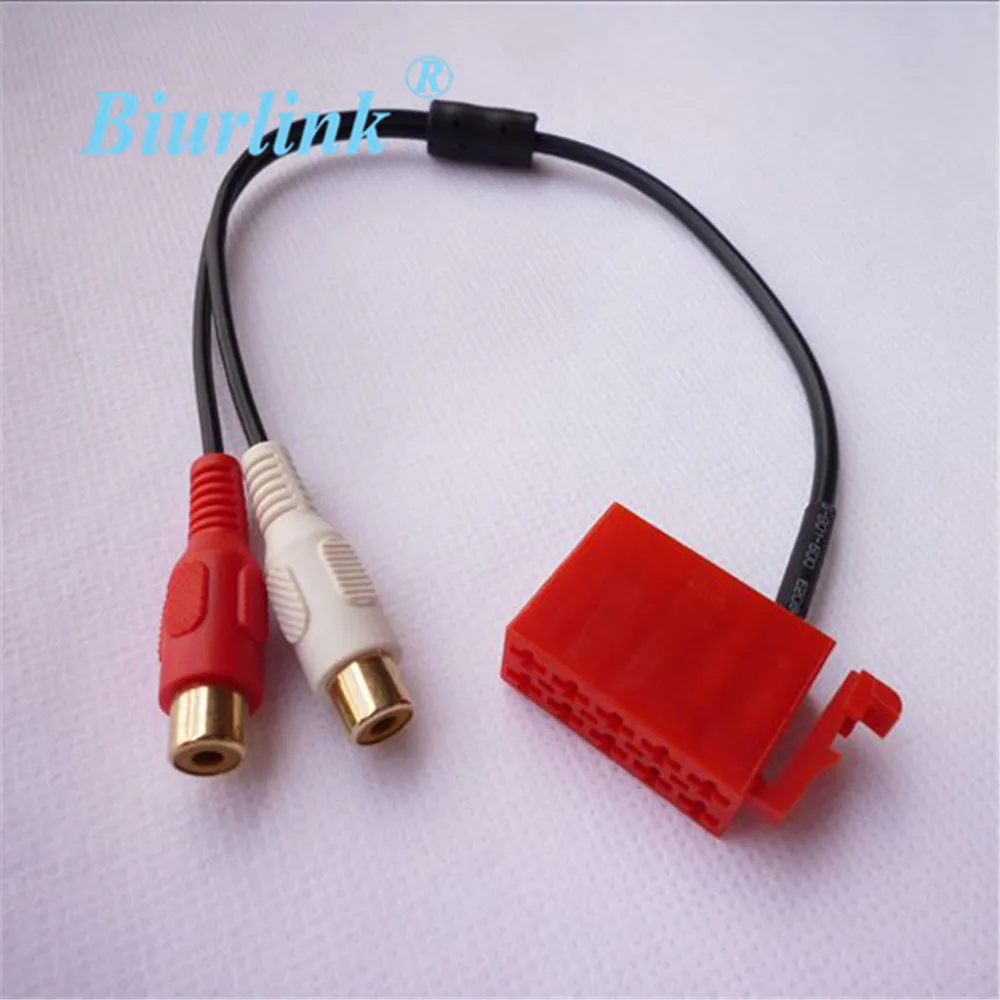 

RCA Cable Adapter for Blapunkt Radio MINI ISO 10Pin Connector Media Cable 2RCA