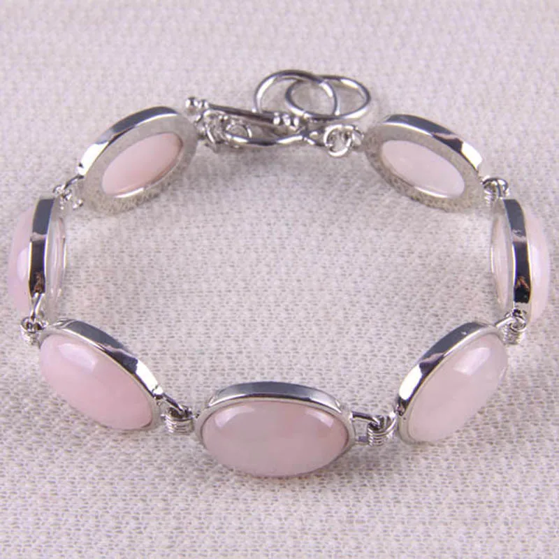 Natural Stone GEM Beads Bracelet Bangle 8 Inch Jewelry G047-G057