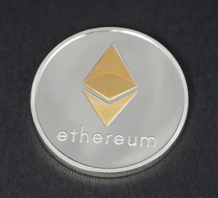 Gold/Silver Ethereum Coin Replica Art Collection Gift Physical Metal Antique Imitation Non-currency Copy Coins Collectibles Gold/Silver Ethereum Coin Replica Art Collection Gift Physical Metal Antique Imitation Non-currency Copy Coins Collectibles