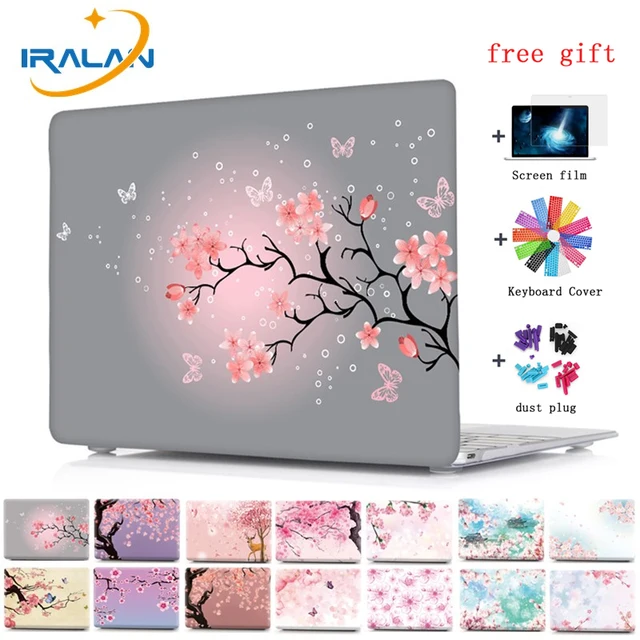 Print Cherry Blossoms Laptop Case For MacBook Air Pro Retina 11 11.6 12 New 13.3 A1932 Pro 13 15 Touch Bar A1706 A1707 Cover