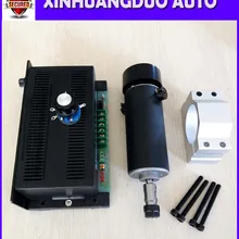 ЧПУ шпинделя 500 Вт DC110V воздушное охлаждение 0.5kw фрезерные и скорость вращения шпинделя Мощность конвертер AC110/220 В и 52 мм зажим
