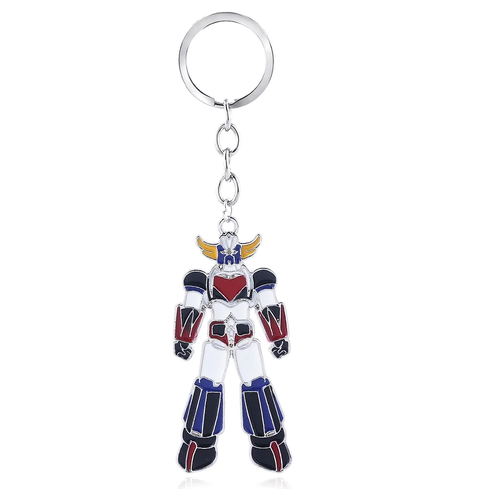 

Anime UFO Robot Grendizer Key Chain Zinc Alloy Mazinger Z Keychain Figure Enamel Pendants for Men Car Keyring Kids Fans Gift