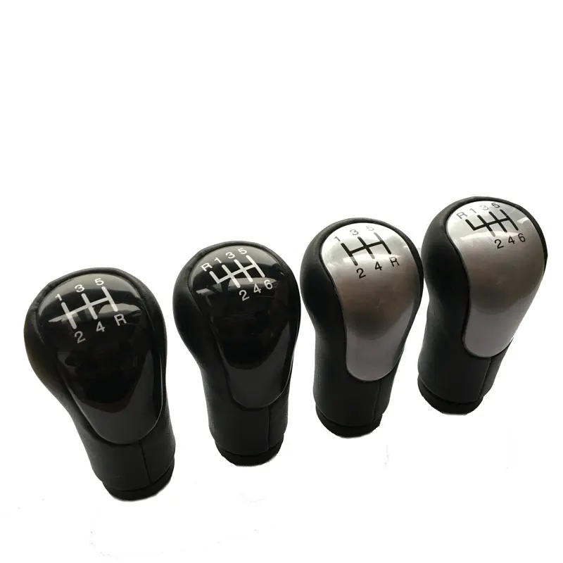

For Ford FIESTA MK6 2002 - 2008 CONNECT FUSION MT 5 6 speed Black Silver Car Shift Gear Knob Handle Shift Knob Head Car Styling