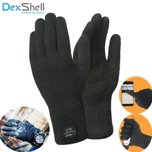 Dexshell Coolmax водонепроницаемые перчатки с сенсорным экраном EN388 с защитой от порезов для мужчин, рыбалки, скалолазания, спорта на открытом воздухе, катания на лыжах, водонепроницаемые перчатки
