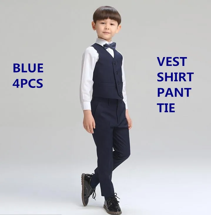 

High Quality Boys Suits for Weddings Kids Prom Suits Wedding Suits Kids or Party Clothing of Boy Classic Costume 4pc 3T-12T