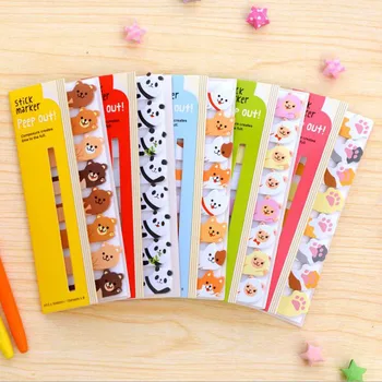 

40pcs/lot New cartoon animal party series Notepad 660 cute sticky note memo colorful label marker office school supplies G063