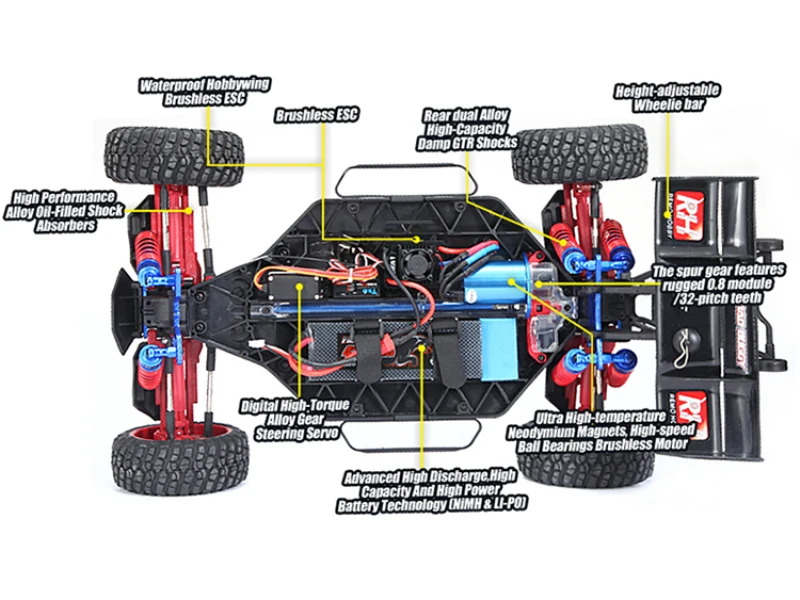 Бесщеточный двигатель дистанционного управления RC гоночный автомобиль 60 км/высокая скорость 1/8 масштаб 4wd rc drift большой бесщеточный ру Автомобиль Дистанционное управление led Грузовик