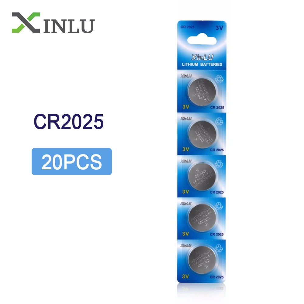 

20PCS/lot CR2025 DL2025 ECR2025 2025 KCR2025 BR2025 L12 3V li-on button cell coin battery for toy watch,Cosmosnewland battery