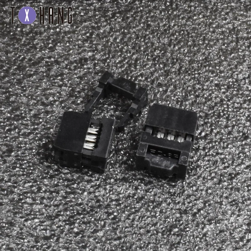 10 шт. женский 2 54 мм Шаг FC IDC разъем ISP JTAG заголовок для плоского ленточного кабеля