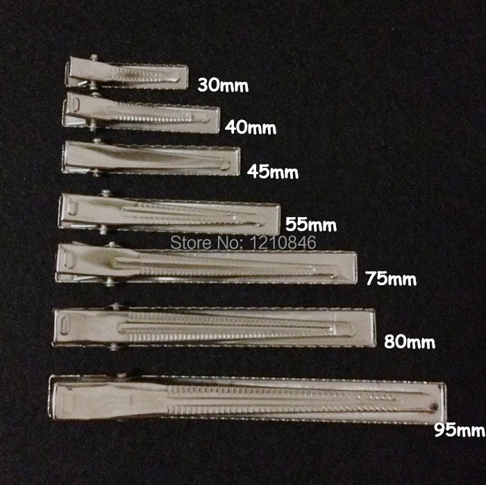 

Trail order New Prong Barrettes & Brooch Clips Finding, Alligator clips, Crocodile Clips Fit Jewelry DIY accessories 100pcs/lot