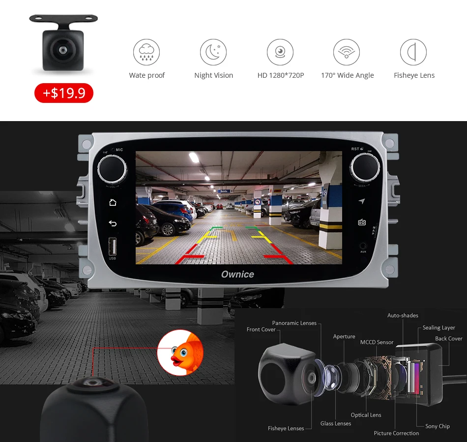 Best Ownice K1 K2 Android 6.0 Octa Core  32G ROM Car DVD player GPS for Ford Mondeo S-Max Cmax Focus II GPS Radio Auto Navigation 35