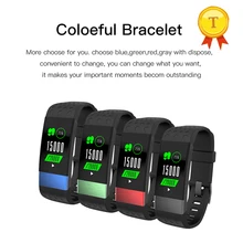 Лучшее качество смарт-браслет цветной дисплей монитор сердечного ритма Счетчик калорий часы фитнес-трекер Браслет наручные часы pk MiBand 2