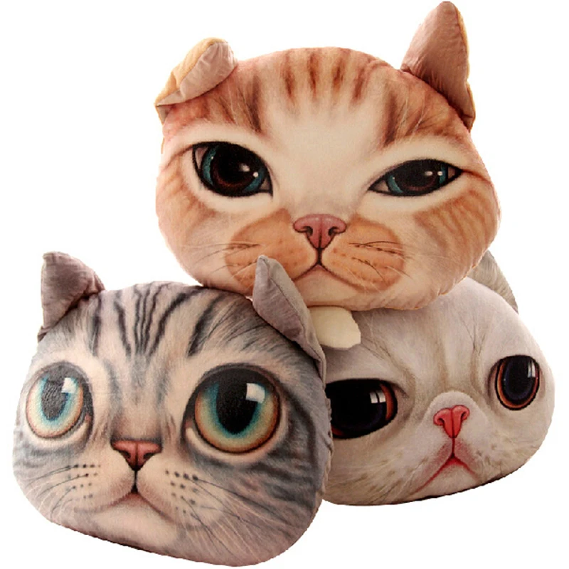 

Cute Chair Pillow Personality Car Cushion Covers Creative Handsome Cat Shape Nap Pillow Covers No filler Cartoon Seat Cushion