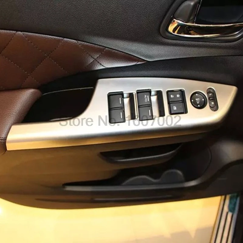 Для Honda CRV CR-V 2015 2016 4 шт. хромированный автомобильный подъемник для интерьера окна