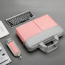 Модная новинка, водонепроницаемая, устойчивая к царапинам сумка на плечо для ноутбука 13,3, 14,1, 15,6 дюймов, чехол для ноутбука на плечо для MacBook Air