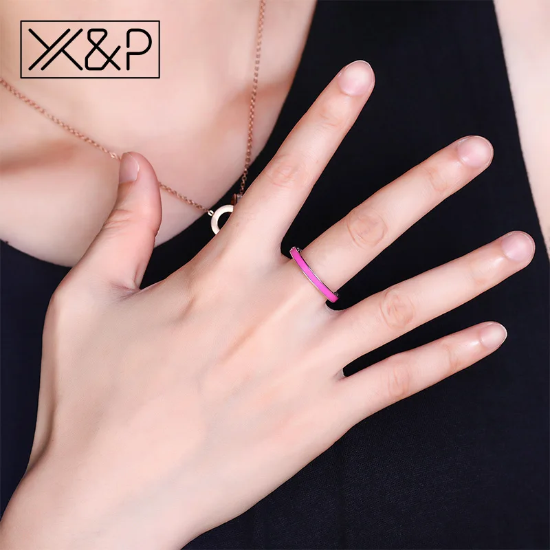 X& P модный шарм 925 Серебряные кольца для мужчин и женщин День матери лучистые сердца светильник с розовой эмалью прозрачное кольцо ювелирные изделия