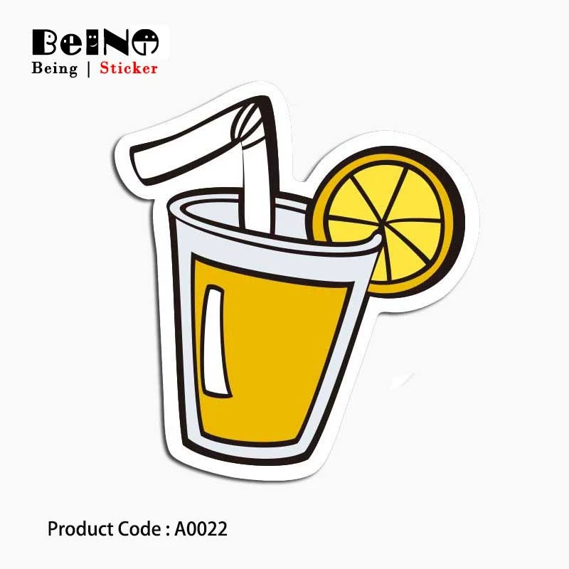 Lemon Soda Sticker Cute Orange Drink Waterproof Suitcase Box Laptop Guitar Luggage Skateboard Bicycle Toy Lovely A0022 Stickers Stickers Aliexpress