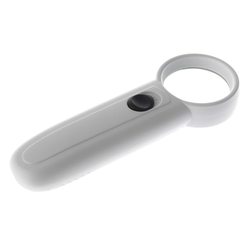 Portable Magnifying Glass with 2 LED Lights 15x Handheld Magnifier Reading Magnifying Glass Lens Jewelry Loupe